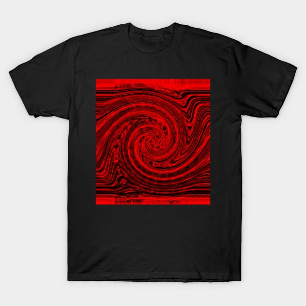 Hurricane wind in red and black T-Shirt by hereswendy